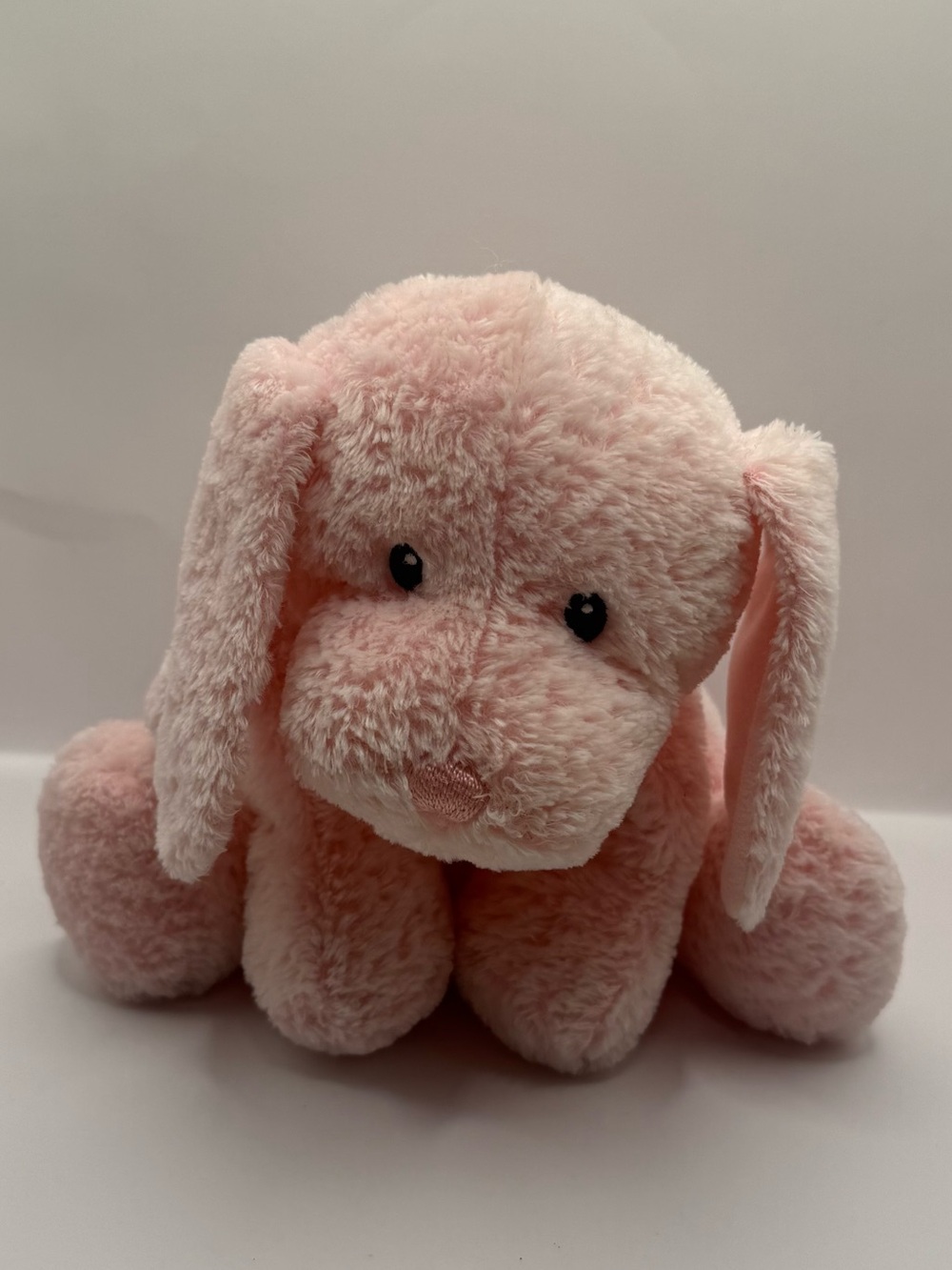 RARE Vintage Puppy Puddles Baby GUND Pink Dog Stuffed Animal #58008